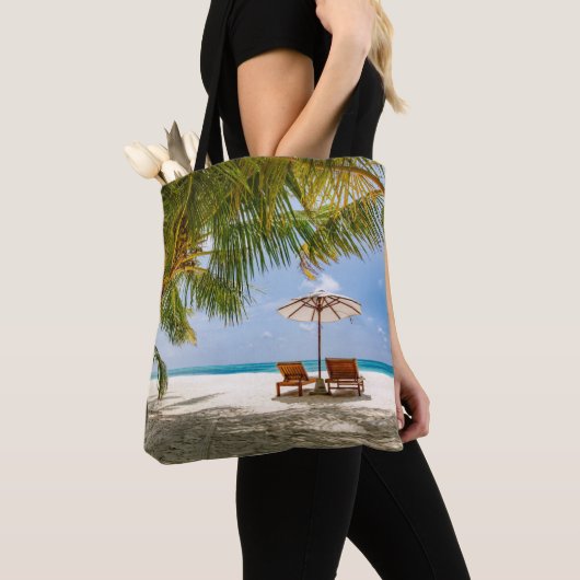 Tropical Beaches | Beach Dominican Republic Tote Bag (Dichtbij)