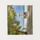 Tropical Beaches | Beach Dominican Republic Wandkleed (Voorkant)