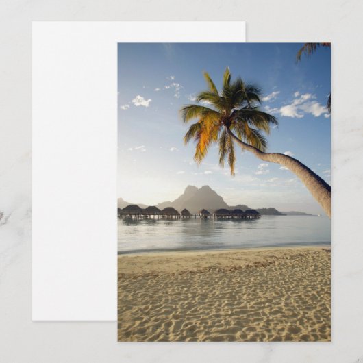 Tropical Beaches | Beach Huts, Bora Bora Bedankkaart (Voorkant / Achterkant)