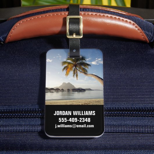 Tropical Beaches Bora Bora Bagagelabel (Voorkant Insitu 2)