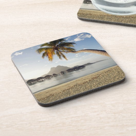Tropical Beaches Bora Bora Bier Onderzetter (Linkerzijde)