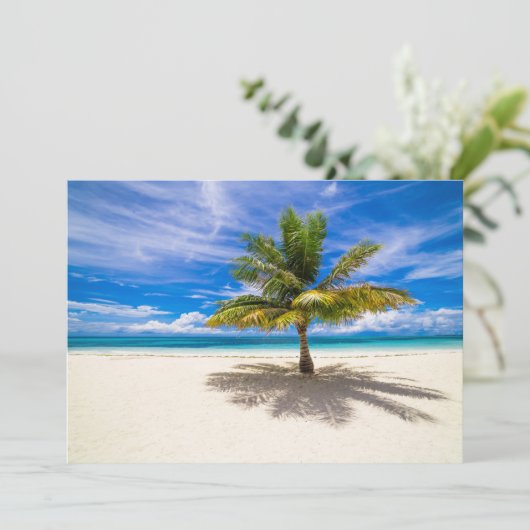 Tropical Beaches | Bora Bora, French Polynesia Bedankkaart (Staand voorkant)