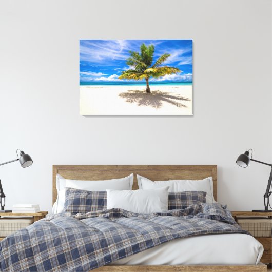 Tropical Beaches Bora Bora, French Polynesia Canvas Afdruk (Insitu (Slaapkamer))