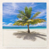 Tropical Beaches Bora Bora, French Polynesia Glazen Onderzetter (Voorkant)