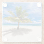 Tropical Beaches Bora Bora, French Polynesia Glazen Onderzetter (Achterkant)