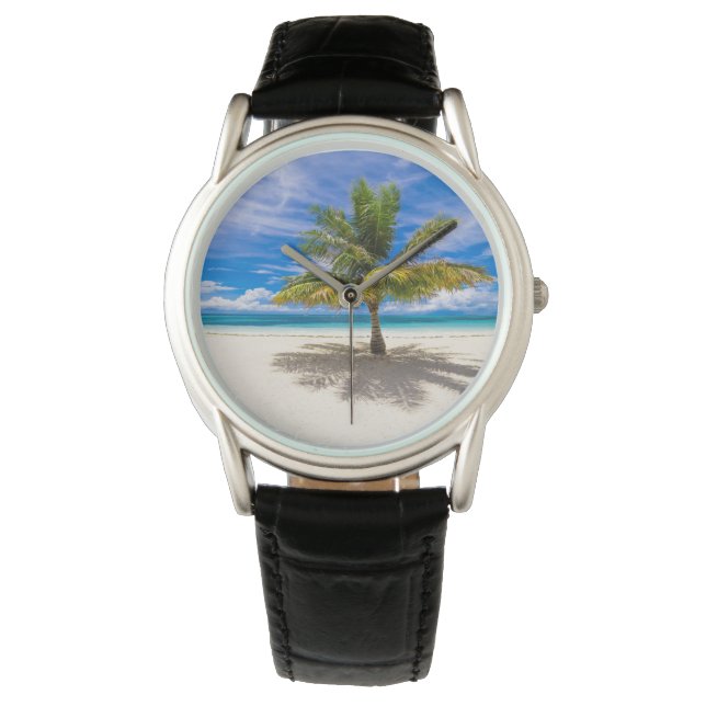 Tropical Beaches Bora Bora, French Polynesia Horloge (Voorkant)