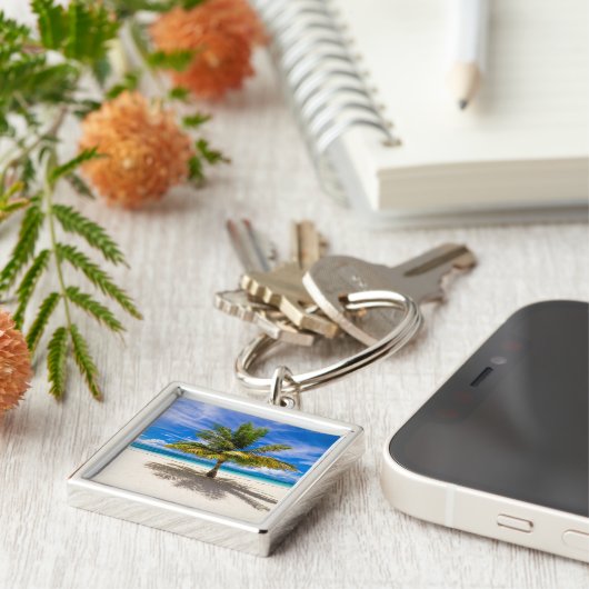 Tropical Beaches Bora Bora, French Polynesia Sleutelhanger (Zijkant)