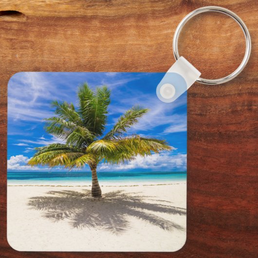 Tropical Beaches | Bora Bora, French Polynesia Sleutelhanger (Achterkant)