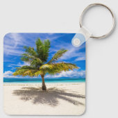 Tropical Beaches | Bora Bora, French Polynesia Sleutelhanger (Achterkant)