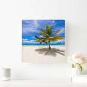 Tropical Beaches | Bora Bora, French Polynesia Vierkante Klok (Huis)