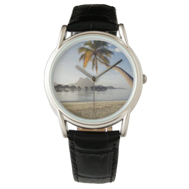 Tropical Beaches Bora Bora Horloge (Voorkant)