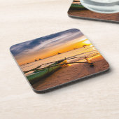 Tropical Beaches | Boracay's White Beach Bier Onderzetter (Linkerzijde)