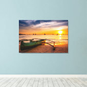 Tropical Beaches | Boracay's White Beach Canvas Afdruk (Insitu (Houten vloer))