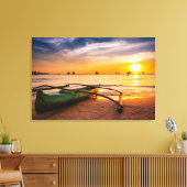 Tropical Beaches | Boracay's White Beach Canvas Afdruk (Insitu (Woonkamer))