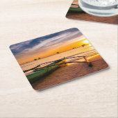 Tropical Beaches | Boracay's White Beach Kartonnen Onderzetters (Schuin)