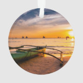 Tropical Beaches | Boracay's White Beach Ornament (achterkant)