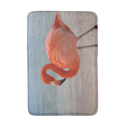 Tropical Beaches Caribbean Flamingo, Aruba Badmat (Voorkant Verticaal)