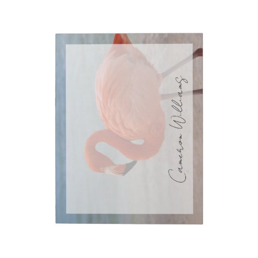 Tropical Beaches Caribbean Flamingo, Aruba Notitieblok (Linkerzijde)