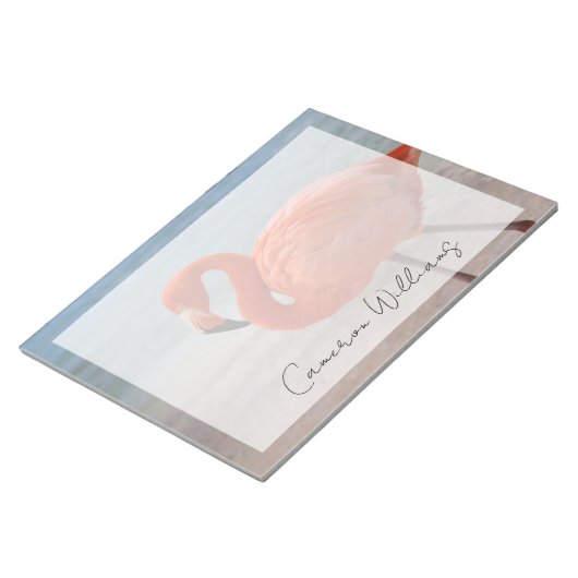 Tropical Beaches Caribbean Flamingo, Aruba Notitieblok (Schuin)