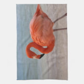 Tropical Beaches | Caribbean Flamingo, Aruba Theedoek (Verticaal)