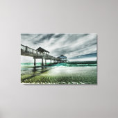 Tropical Beaches | Clearwater Florida Canvas Afdruk (Voorkant)