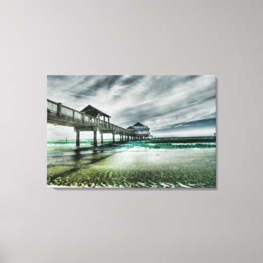 Tropical Beaches | Clearwater Florida Canvas Afdruk (Voorkant)