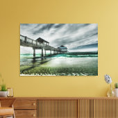 Tropical Beaches | Clearwater Florida Canvas Afdruk (Insitu (Woonkamer))