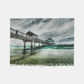 Tropical Beaches | Clearwater Florida Fleece Deken (Voorkant (Horizontaal))