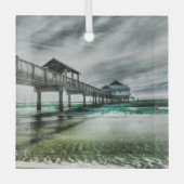 Tropical Beaches | Clearwater Florida Glas Ornament (Voorkant)