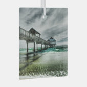 Tropical Beaches | Clearwater Florida Glas Ornament (Voorkant Rechts)