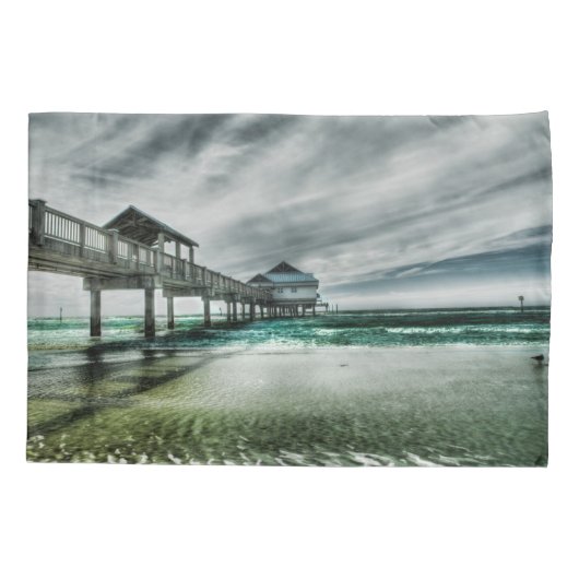 Tropical Beaches | Clearwater Florida Kussensloop (Achterkant)