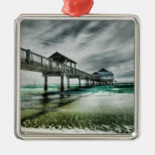 Tropical Beaches | Clearwater Florida Metalen Ornament (Voorkant)