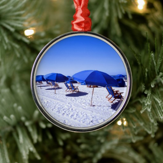 Tropical Beaches | Clearwater, Florida Metalen Ornament (Boom)