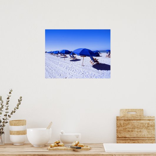 Tropical Beaches | Clearwater, Florida Poster (Keuken)