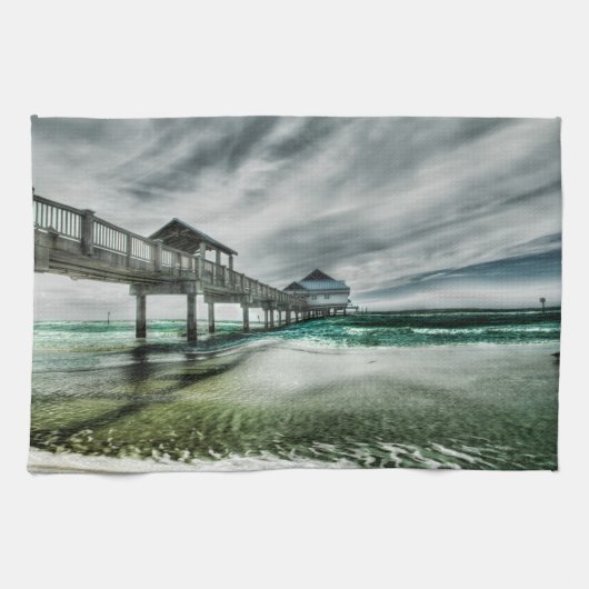 Tropical Beaches | Clearwater Florida Theedoek (Horizontaal)