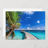 Tropical Beaches Dusit Thani Maldives Bedankkaart (Voorkant / Achterkant)