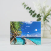 Tropical Beaches Dusit Thani Maldives Briefkaart (Staand voorkant)