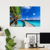 Tropical Beaches Dusit Thani Maldives Poster (Thuiskantoor)