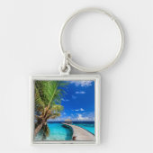 Tropical Beaches Dusit Thani Maldives Sleutelhanger (Voorkant)