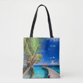 Tropical Beaches Dusit Thani Maldives Tote Bag (Voorkant)