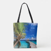 Tropical Beaches Dusit Thani Maldives Tote Bag (Achterkant)