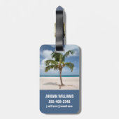 Tropical Beaches | Eagle Beach, Aruba Bagagelabel (Achterkant verticaal)