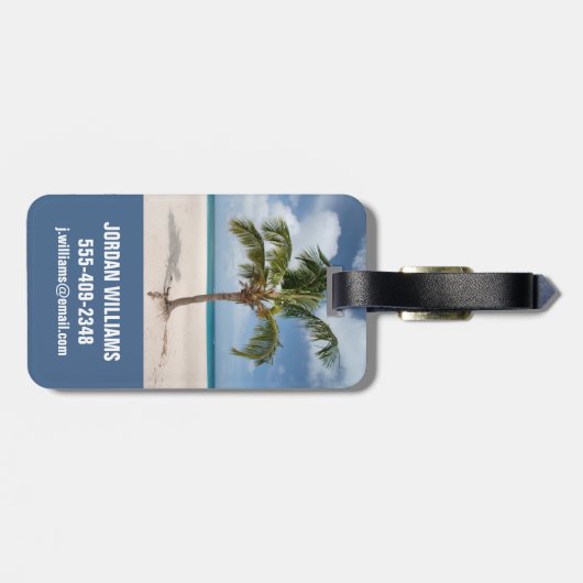 Tropical Beaches | Eagle Beach, Aruba Bagagelabel (Achterkant horizontaal)