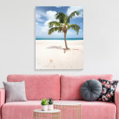 Tropical Beaches Eagle Beach, Aruba Canvas Afdruk (Insitu (Woonkamer))