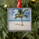 Tropical Beaches Eagle Beach, Aruba Metalen Ornament<br><div class="desc">This amazing Getty Images Foto features lonely palm on the white sand in Eagle Beach,  Aruba</div>