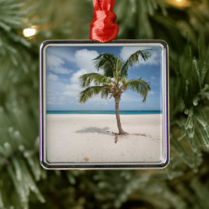 Tropical Beaches Eagle Beach, Aruba Metalen Ornament
