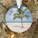 Tropical Beaches Eagle Beach, Aruba Ornament<br><div class="desc">This amazing Getty Images Foto features lonely palm on the white sand in Eagle Beach,  Aruba</div>