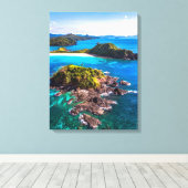 Tropical Beaches | El Nido Phillipines Canvas Afdruk (Insitu (Houten vloer))