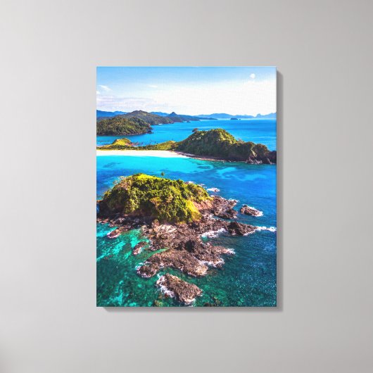 Tropical Beaches | El Nido Phillipines Canvas Afdruk (Voorkant)