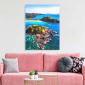 Tropical Beaches | El Nido Phillipines Canvas Afdruk (Insitu (Woonkamer))